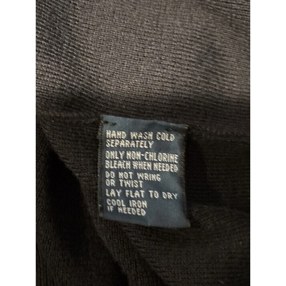 Polo Ralph Lauren Sweater Vest Men's Size XL Pullover Black Pima Cotton V-Neck